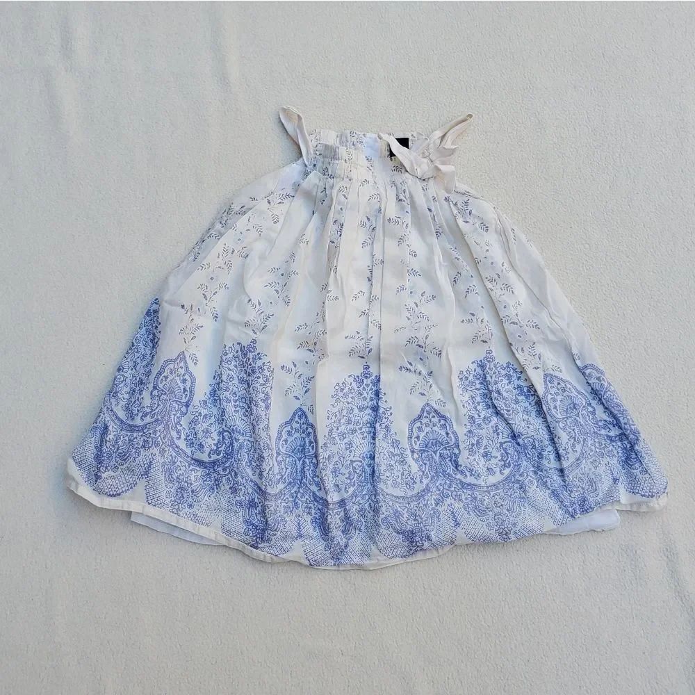 Baby Gap blue and white floral boho dress Size 12-18 Months